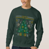 Vilain Steampunk Chandail de Noël Arbre Sweatshirt (Devant)