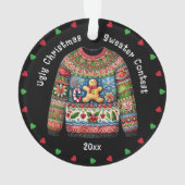 Vilain Sweater de Noël 2e Place Lauréat du Prix (dos)