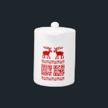 Vilain Sweater QR Code Bonne année!<br><div class="desc">Moose & Oie / Elk / Chandail Caribou Pixel Art Jacquard Motif Knitwear ~ QR Lit Joyeux Noël / Bonne année! Globe Trotters se spécialise dans l'imagerie idiosyncratique du monde entier. Vous y trouverez des Cartes de Voeux,  Cartes Postales,  Posters,  Mousepads et plus encore.</div>