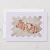 Vilain violet Faire-part de naissance photo (Devant)