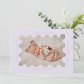 Vilain violet Faire-part de naissance photo (Debout devant)