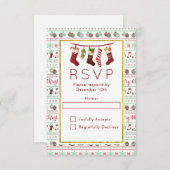 Vilaine fête Motif de Noël RSVP (Devant / Derrière)