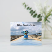 Vilano Beach, Florida Vist Pier Briefkaart (Staand voorkant)