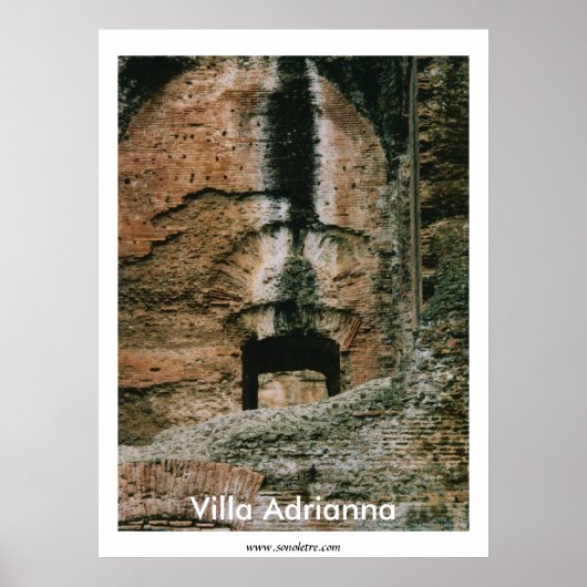 Villa Adrianna Ruins Poster (Voorkant)