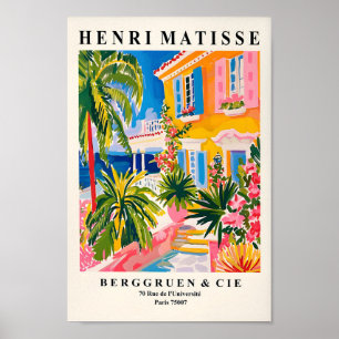 Villa Architectuur Print, esthetische Matisse Post Poster