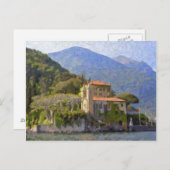 Villa Balbianello, carte postale du lac de Côme (Devant / Derrière)