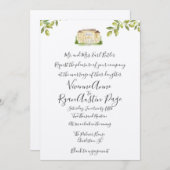 Villa Benvenuti Italia Faire-part de mariage (Devant / Derrière)