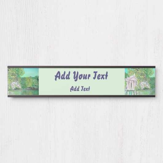 Villa Borghese - plaque d'identification (Devant)