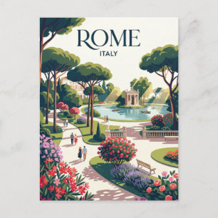 Villa Borghese Tuinen Italië Briefkaart