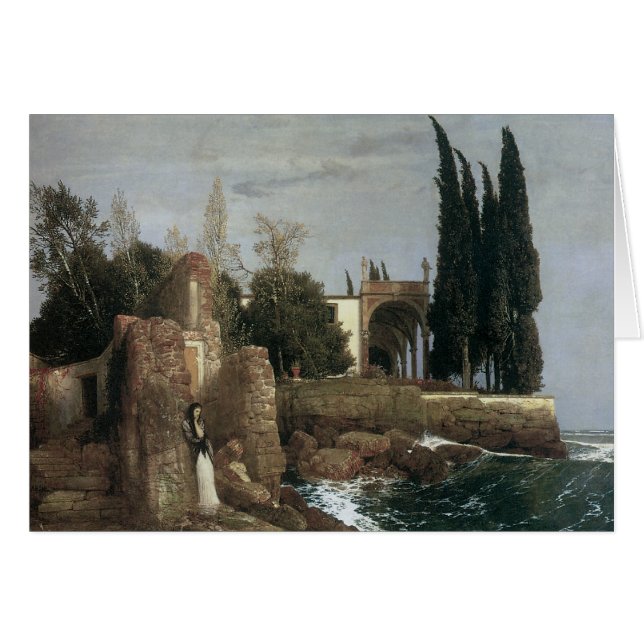 Villa de bord de la mer, Arnold Bocklin 1878 (Devant horizontal)