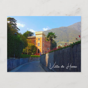 Villa de Herra Lenno Lake Como Italië Briefkaart