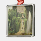 Villa D'Este, Tivoli, 1869 Metalen Ornament (Links)