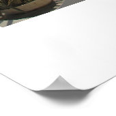 Villa-deur in Santorini Poster (Hoek)