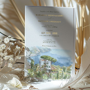 Villa Eva Ravello Italië Bestemming Huwelijk Folie Uitnodiging