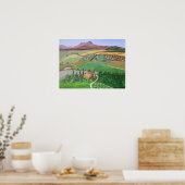 Villa in het dorp poster (Keuken)