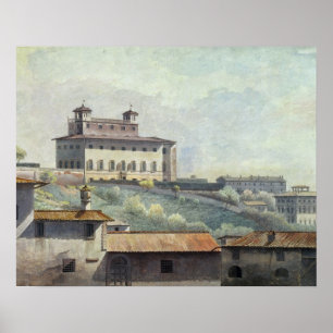 Villa Medici, Rome, c.1776 (olie op papier) Poster