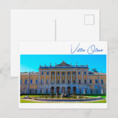 Villa Olmo Lake Como Italië Briefkaart (Voorkant / Achterkant)