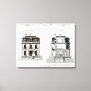 Villa Suburbaine, Premier Chasse in St. Cloud Canvas Afdruk