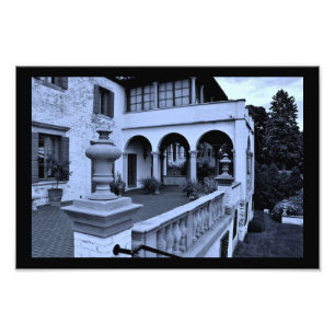 Villa Uitzicht Foto Afdruk