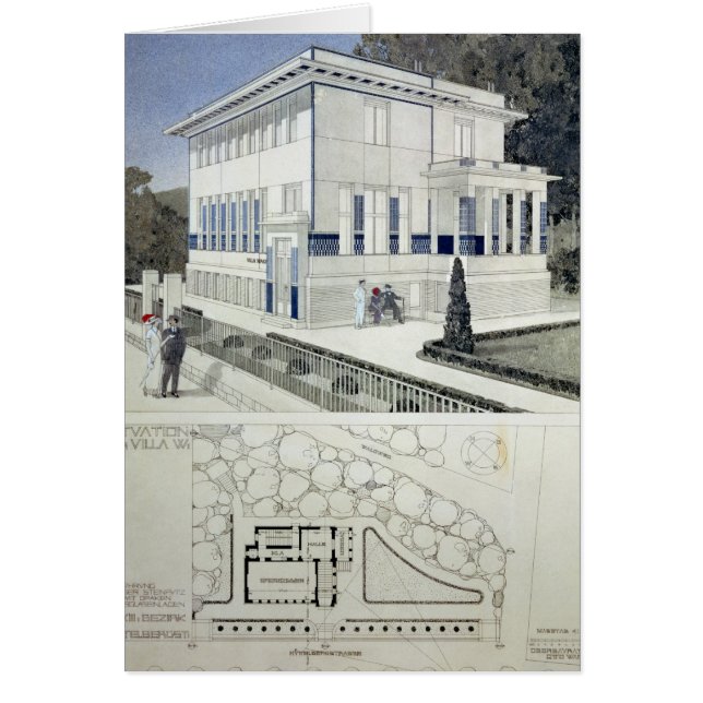 Villa Wagner, Wenen (Voorkant)