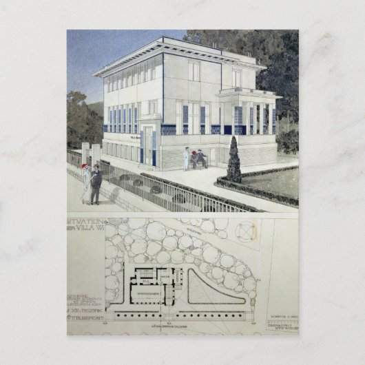 Villa Wagner, Wenen Briefkaart (Voorkant)