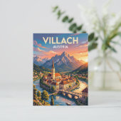 Villach Oostenrijk Briefkaart (Staand voorkant)