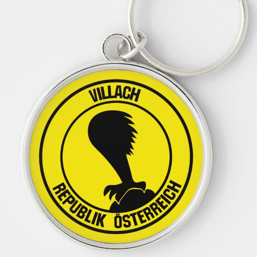 Villach Round Emblem Sleutelhanger (Voorkant)