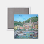 Village balnéaire de Portofino - Magnet (Recto/Verso)