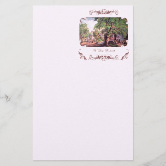 Village Blacksmith Stationery Briefpapier (Voorkant)