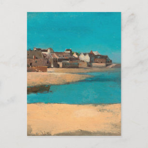 Village by the Sea in Brittany by Odilon Redon Briefkaart