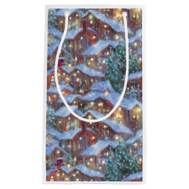 Village Christmas Gift Bag Klein Cadeauzakje