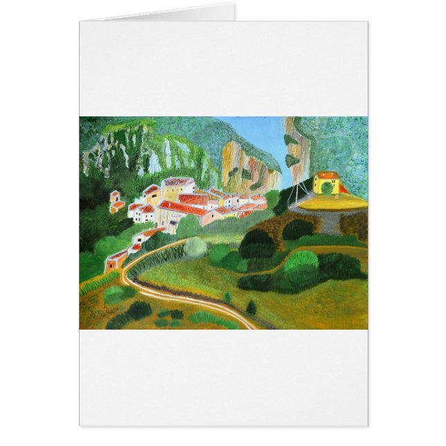 Village dans la montagne (Devant)