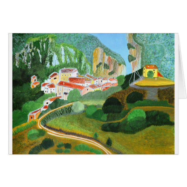 Village dans la montagne (Devant horizontal)