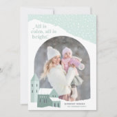 Village de neige | Carte de vacances photo (Devant)