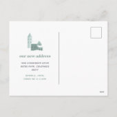 Village de neige | Photo Holiday Moving Faire-part (Dos)