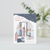 Village de neige | Photo Holiday Moving Faire-part (Debout devant)