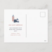 Village de neige | Photo Holiday Moving Faire-part (Dos)