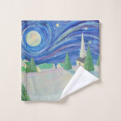 Village de Noël (Gant de toilette)