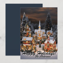 Village de Noël 5, Joyeuses fêtes, Carte de Noël