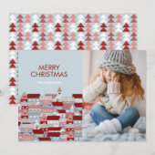 Village de Noël Carte photo de vacances (Devant / Derrière)