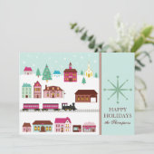 Village de Noël Cartes de fin de année (Debout devant)