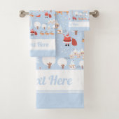 Village de Noël de Père Noël Festive et Rindeer am (En situation)