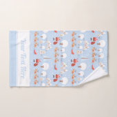 Village de Noël de Père Noël Festive et Rindeer am (Serviette à main)