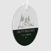 Village de Noël enneigé (devant)