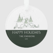 Village de Noël enneigé (dos)