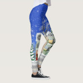 Village de Noël Joyeux leggings (Droite)