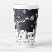 Village de Noël Latte Mug (Devant)