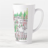 Village de Noël Latte Mug (Droite)