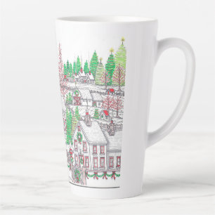 Village de Noël Latte Mug