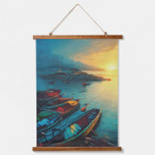 Village de pêcheurs suspendu tapisserie (Recto)